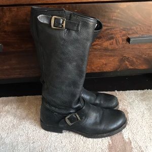 Frye leather black boots